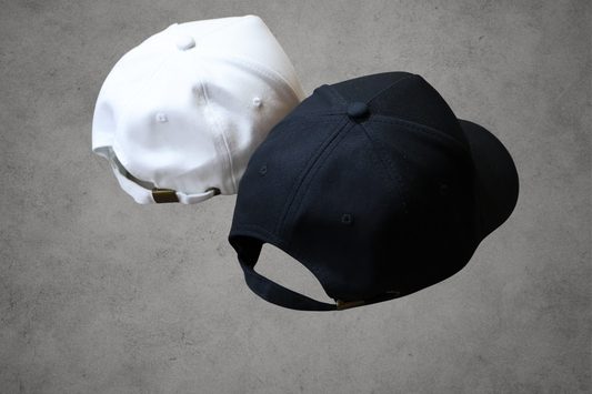 SR Black & White Cap – Premium Edition