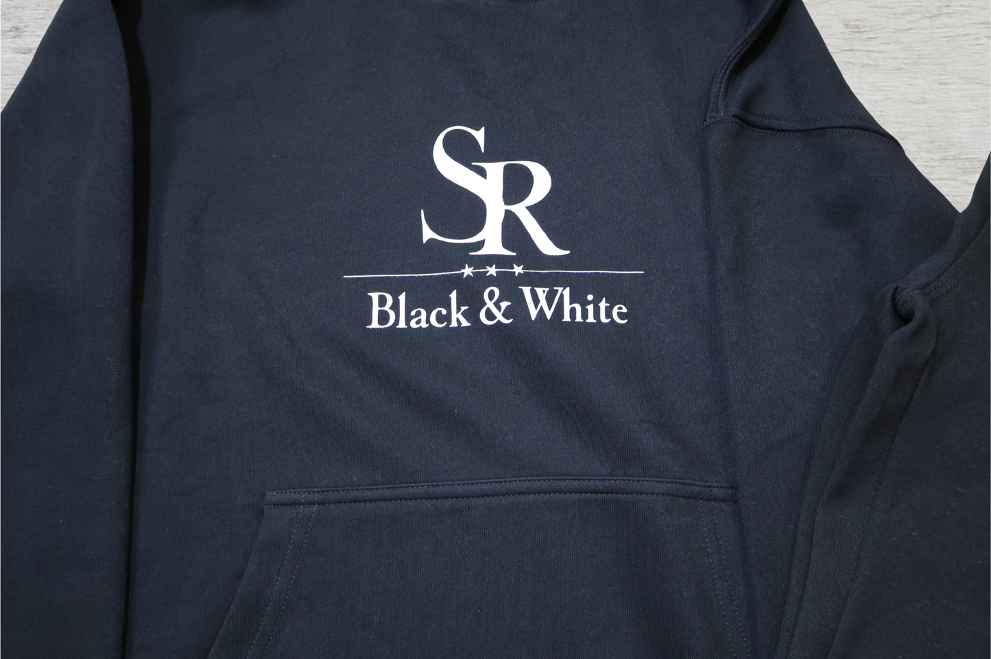 SR Black & White Kids Black Tracksuit – Unisex