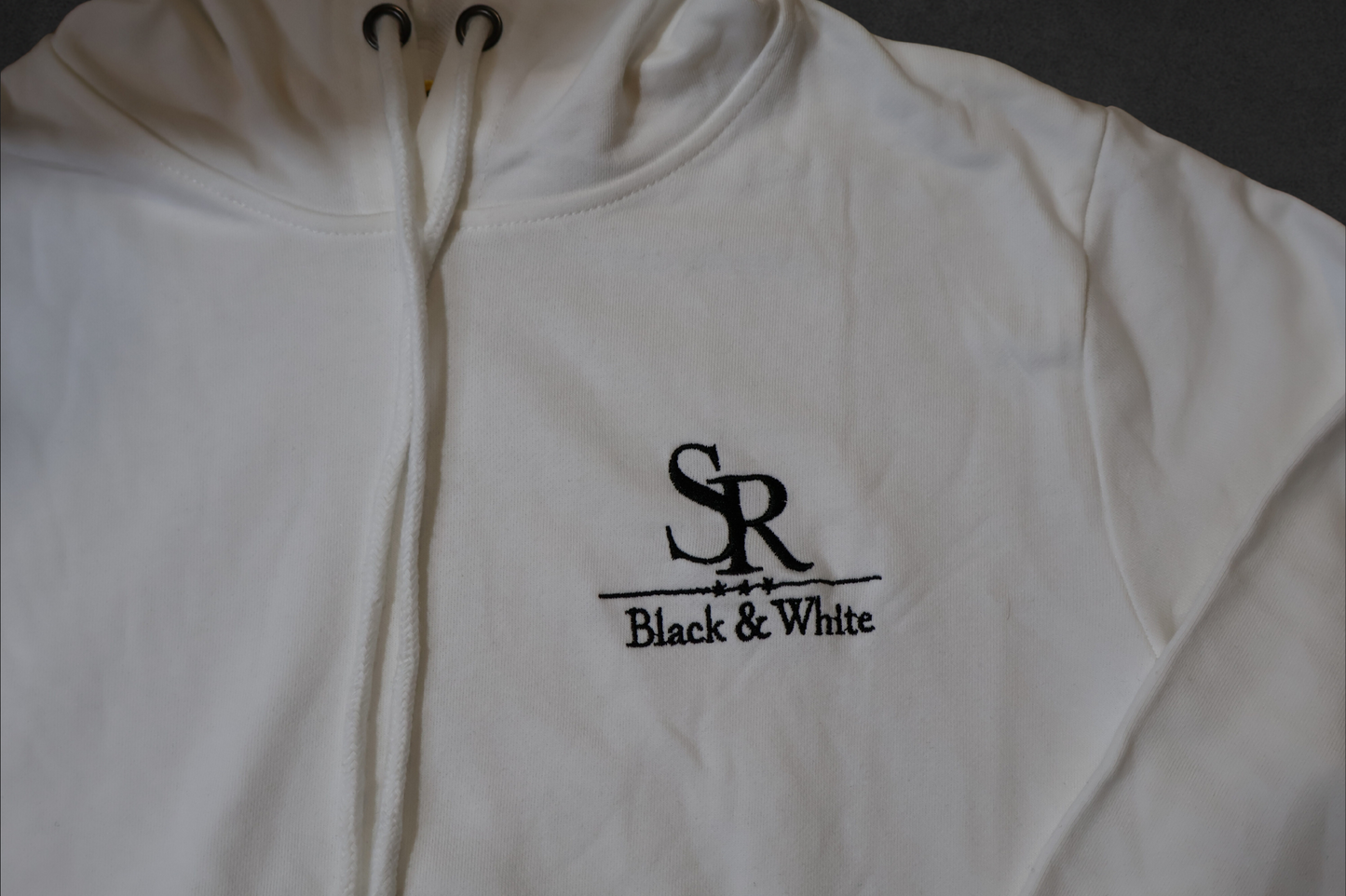 SR Black & White Kids Hoodie – Unisex