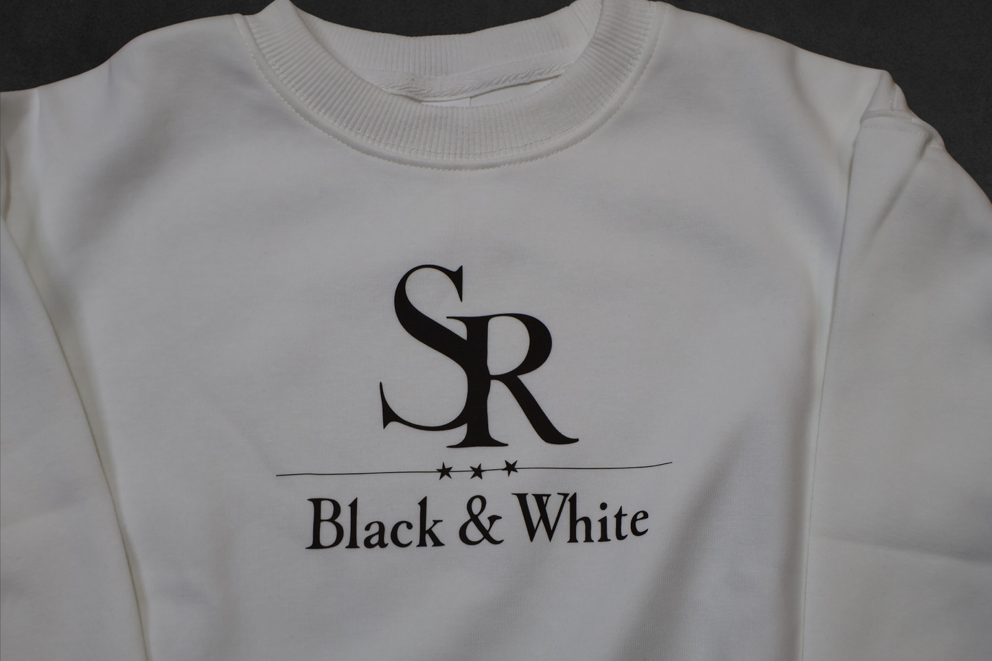 SR Black & White Kids Sweater – Unisex