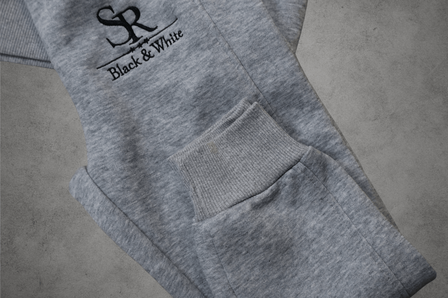SR Black & White Kids Grey Tracksuit – Unisex