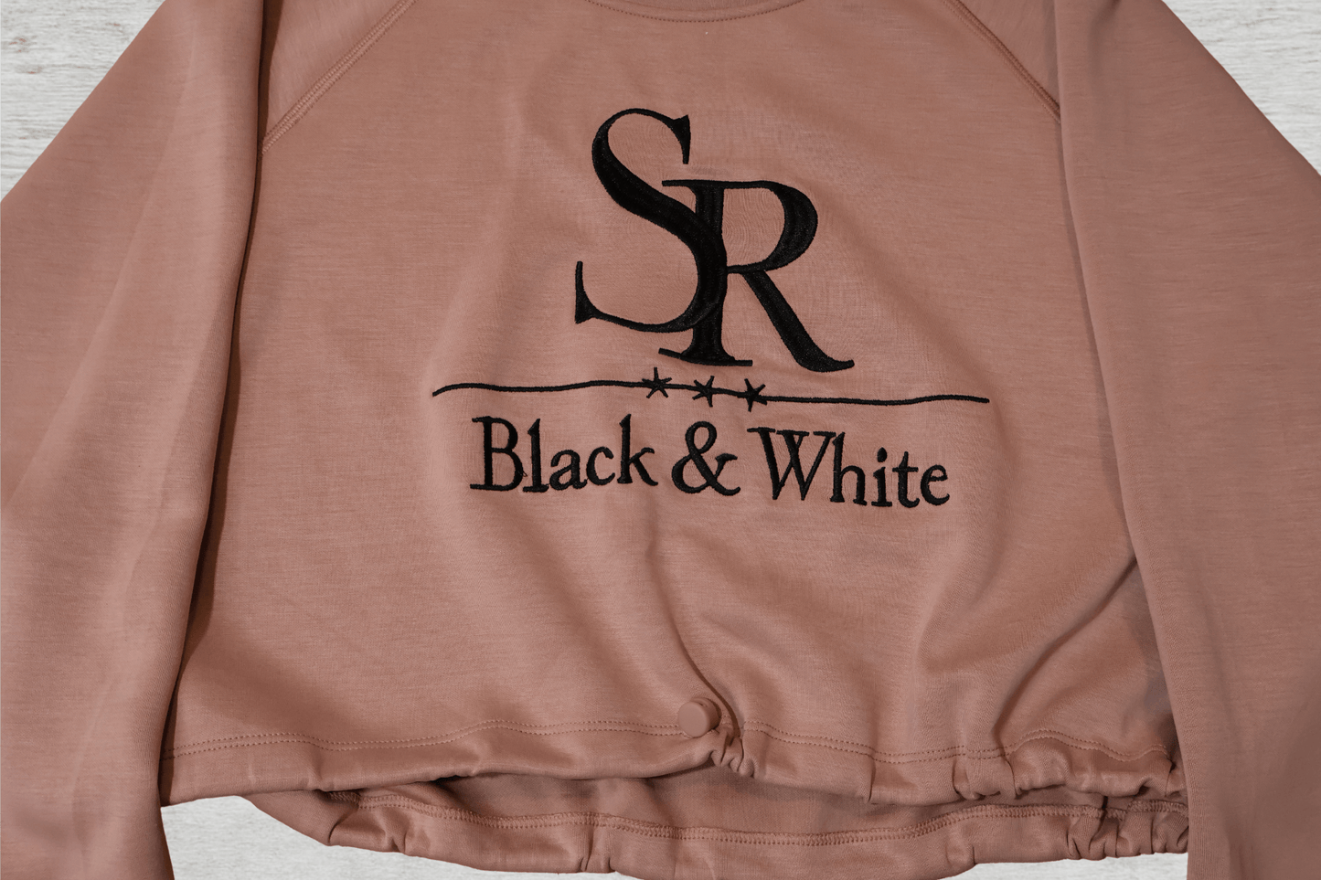 SR Black & White Women’s Cropped Tracksuit – Premium Pink