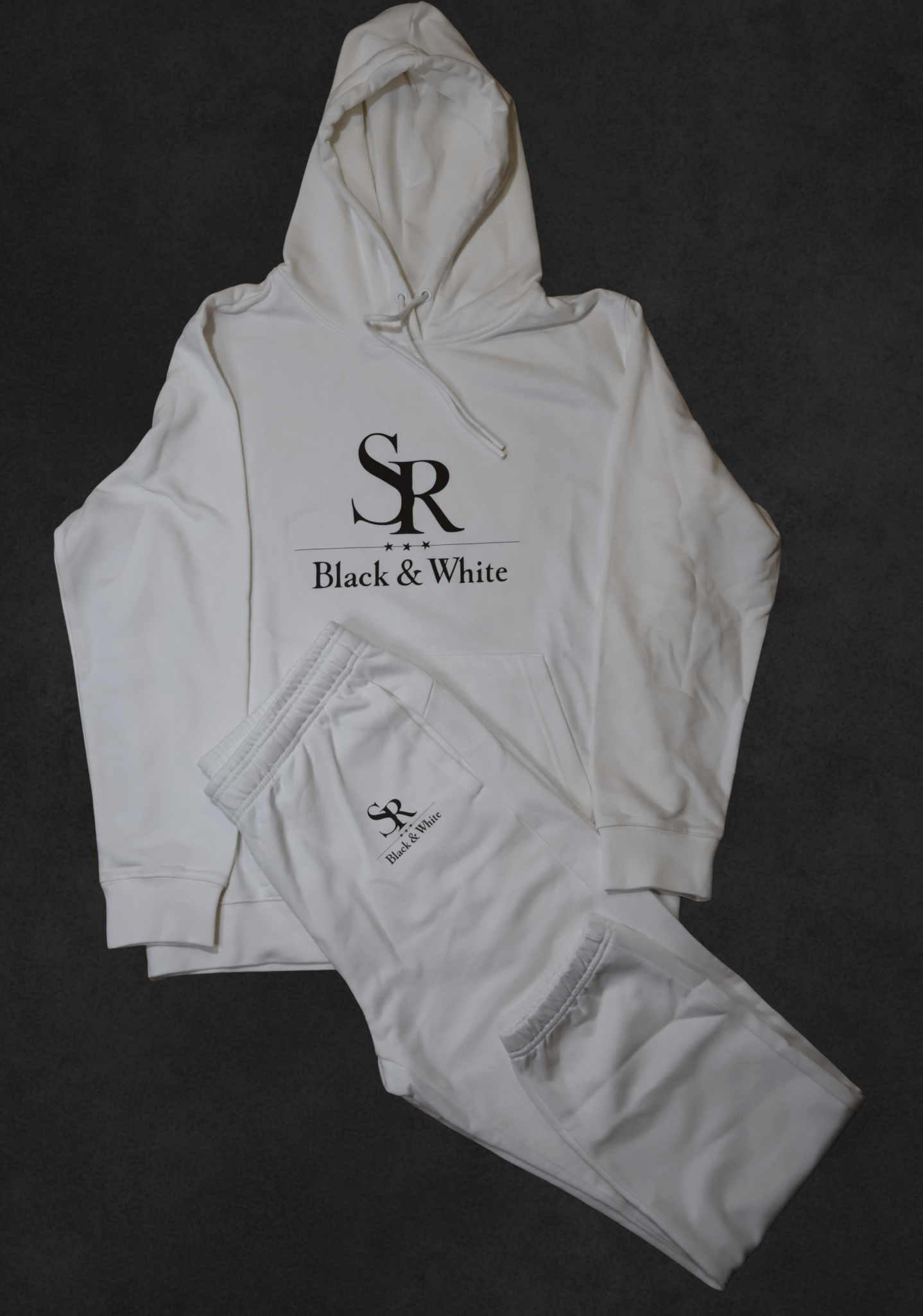SR Black & White Tracksuit – Unisex