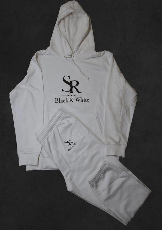 SR Black & White Tracksuit – Unisex