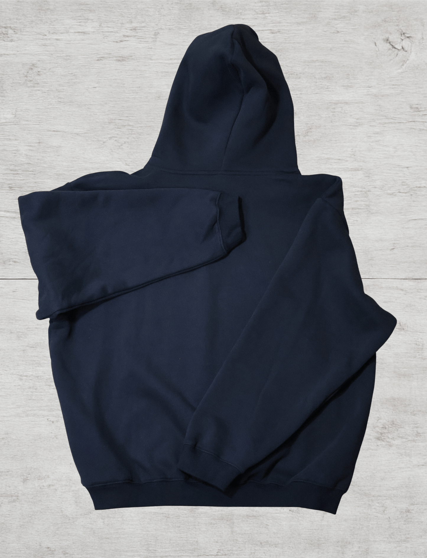 SR Black & White Premium Hoodie 450g - Unisex, heavyweight cotton blend, navy color, comfortable fit, stylish design by Studio Romy Black and White.