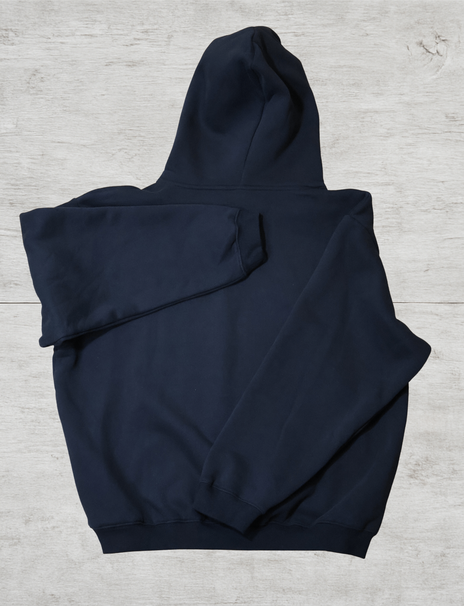 SR Black & White Premium Hoodie 450g - Unisex, heavyweight cotton blend, navy color, comfortable fit, stylish design by Studio Romy Black and White.